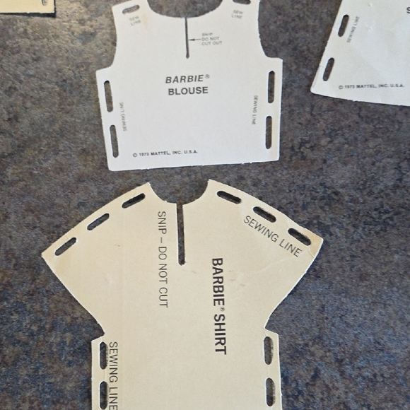 Barbie Vintage Sewing Patterns Vintage. Mattel. 1973. 14 Payterns - Picture 7 of 10